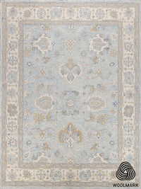 Carra Light Blue/Ivory Luxury Area Rug
