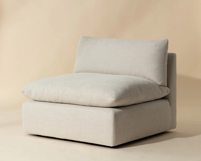 Reve Linen Modular Armless Chair