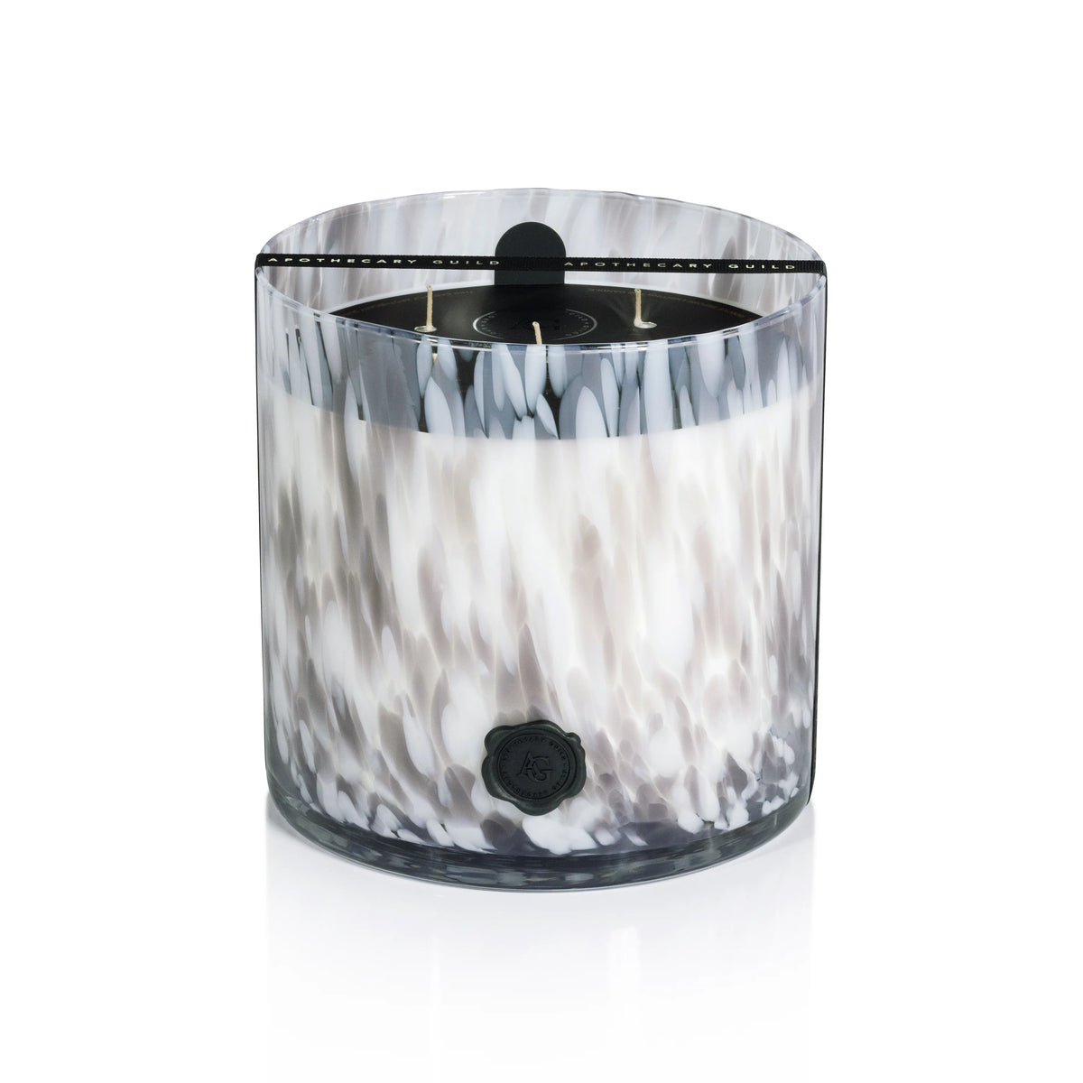 Opal Glass Five-Wick Candle Jar Grey/Lemon Peel, Lavender & Tarragon (Set of 2)