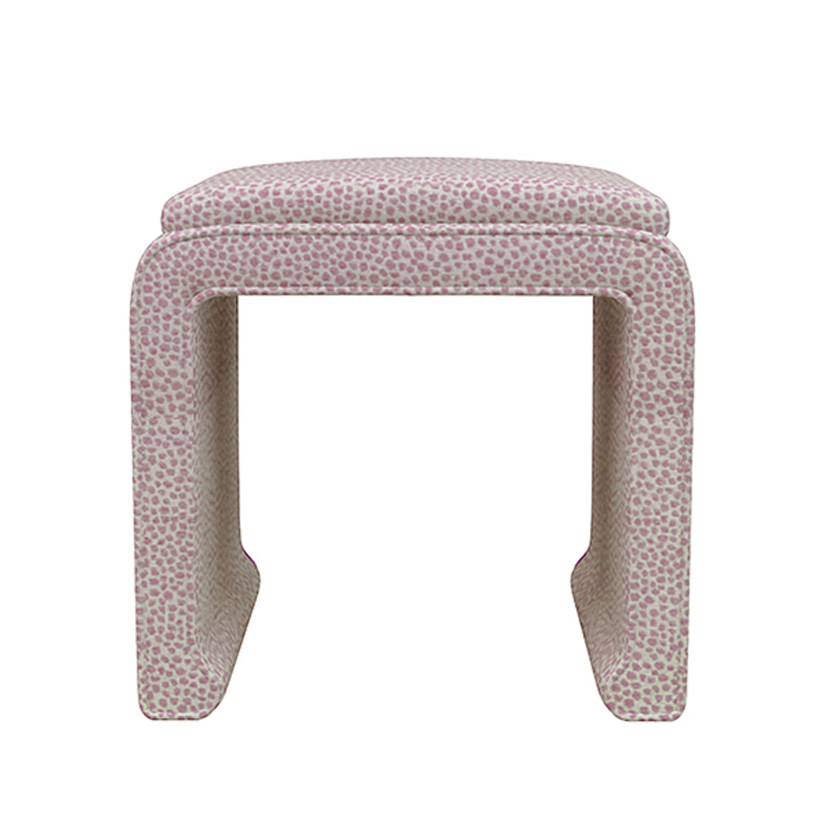 Malia Classic/Modern Scarsdale Blush Custom Upholstered Ottoman