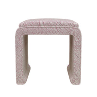 Malia Classic/Modern Scarsdale Blush Custom Upholstered Ottoman