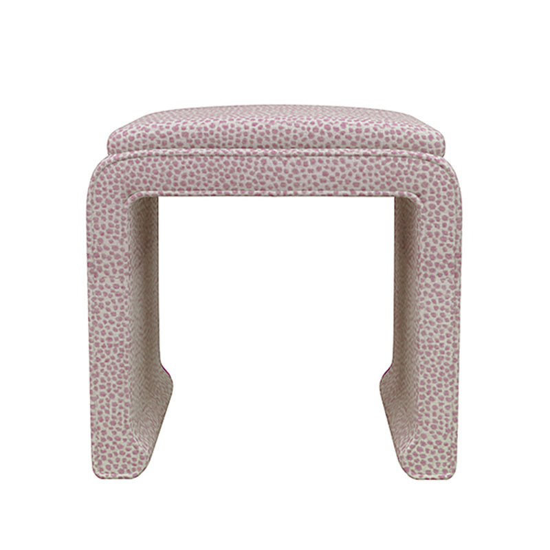 Malia Classic/Modern Scarsdale Blush Custom Upholstered Ottoman