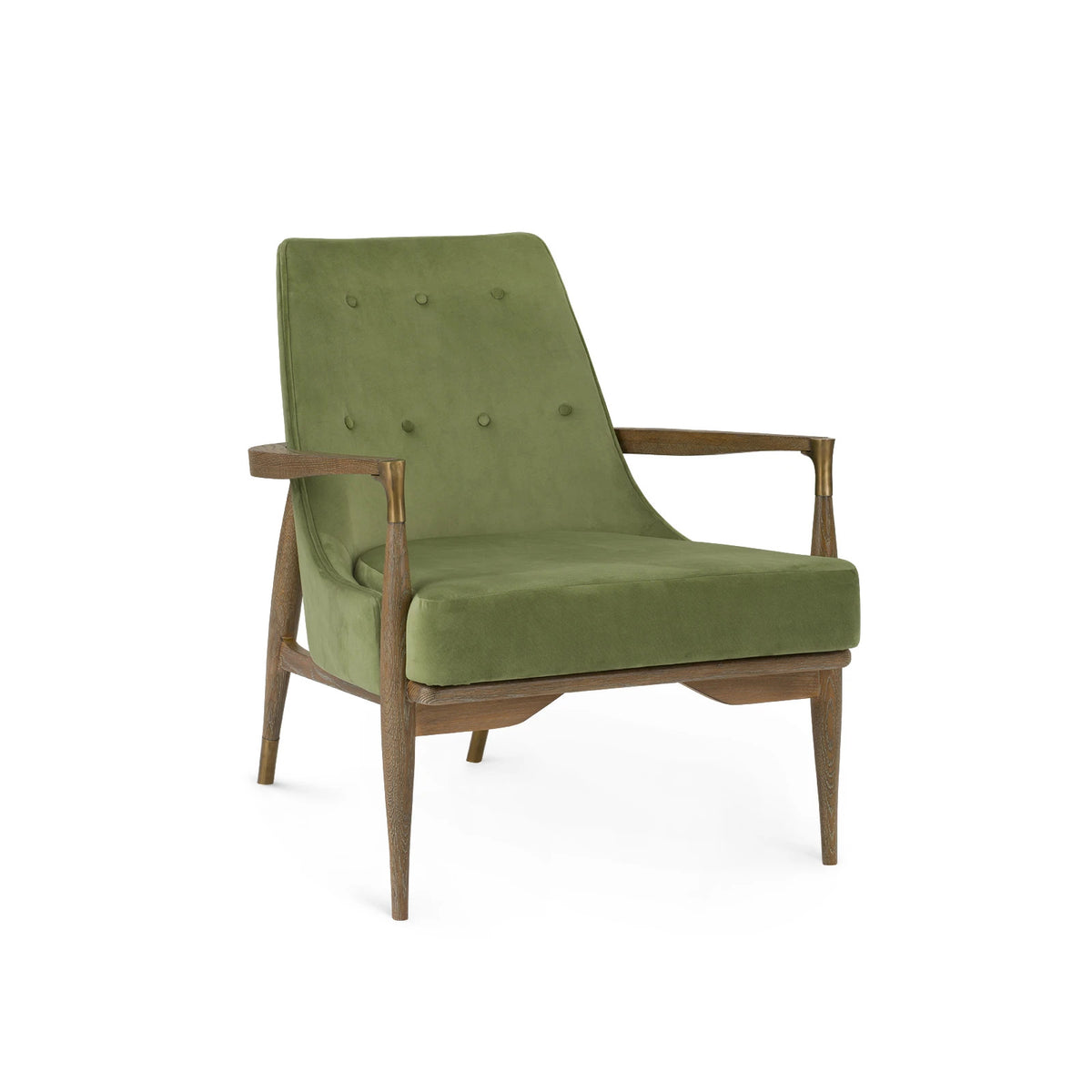 Livia Forest Green Velvet Accent Chair