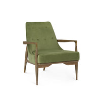 Livia Forest Green Velvet Accent Chair