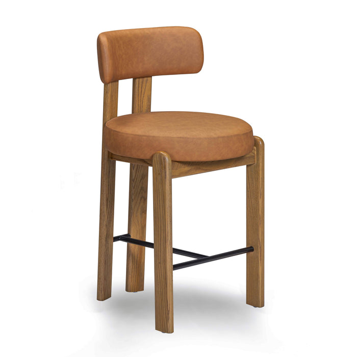 Ophelia Brown Performance Vegan Leather Counter Stool
