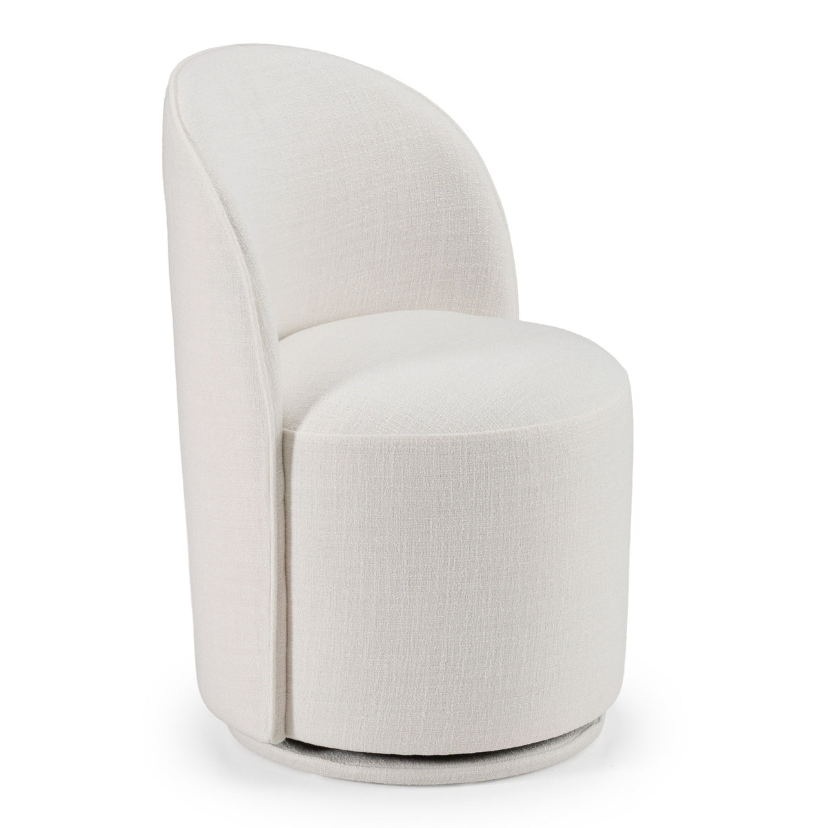 Bridget Modern White Swivel Dining Chair