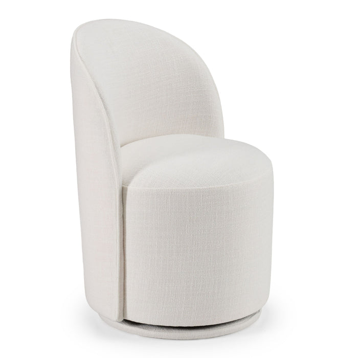 Bridget Modern White Swivel Dining Chair