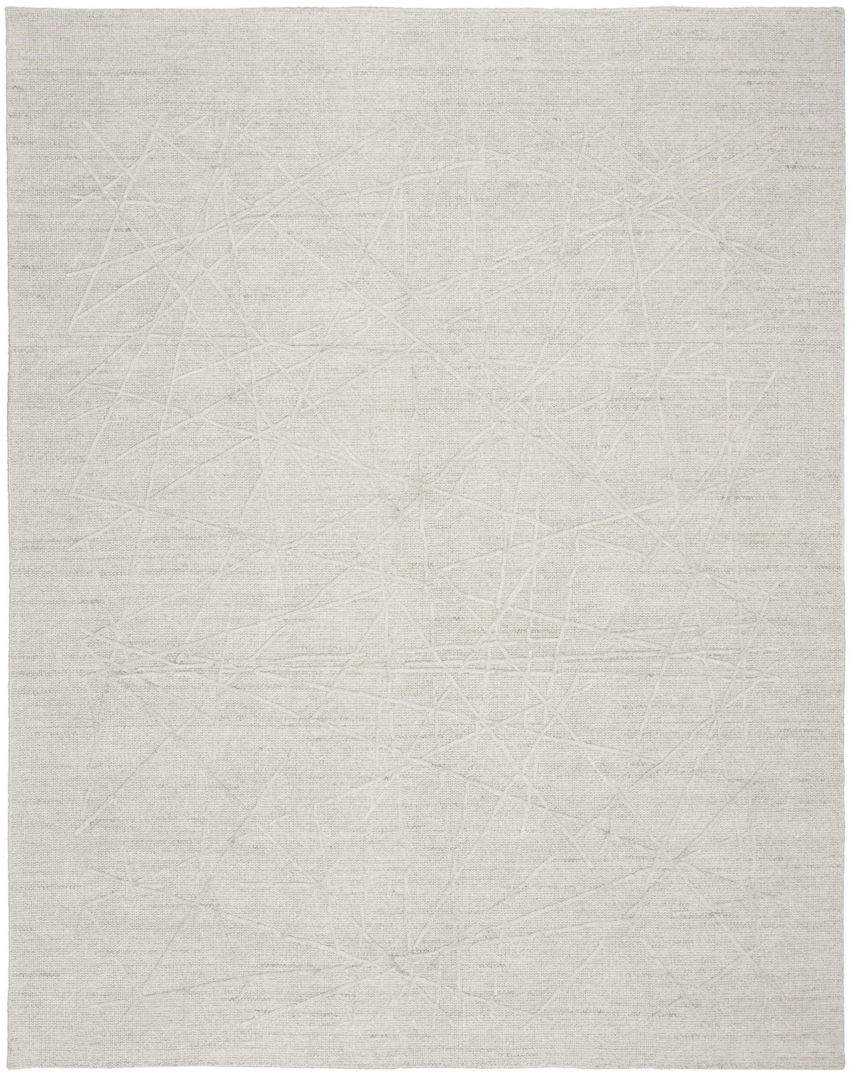 Alexis Modern Rrhythmic Ivory Grey Area Rug