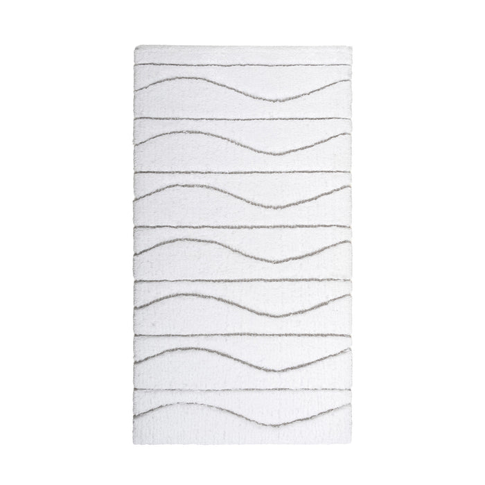 Opera White Luxury Bath Rug