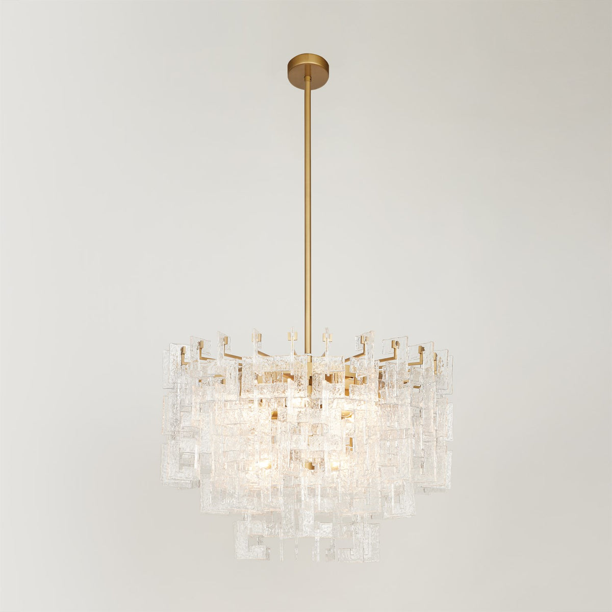 Exposition Brushed Brass Chandelier
