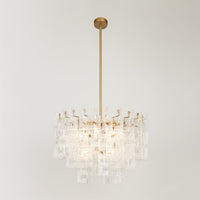 Exposition Brushed Brass Chandelier