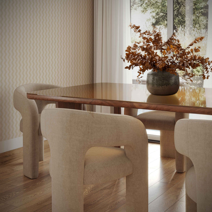 Malone Taupe Performance Chenille Dining Chair