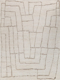 Montana Handmade Wool White/Beige Area Rug - Elegance Collection