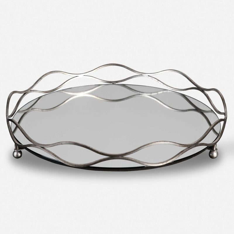 Milli Silver Leaf Tray