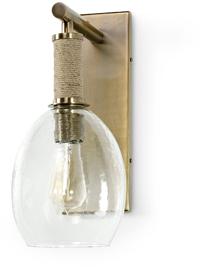 Bronson Glass & Brass Wall Sconce