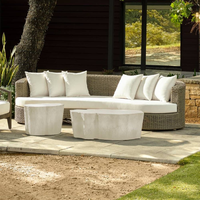 Helene 109" Curved Outdoor Performance Boucle Sofa