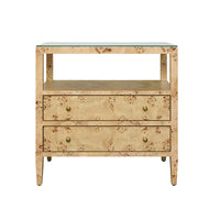 Patricia Burl Wood Nightstand