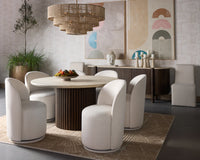 Lumina Natural Jute & Antique Brass Chandelier