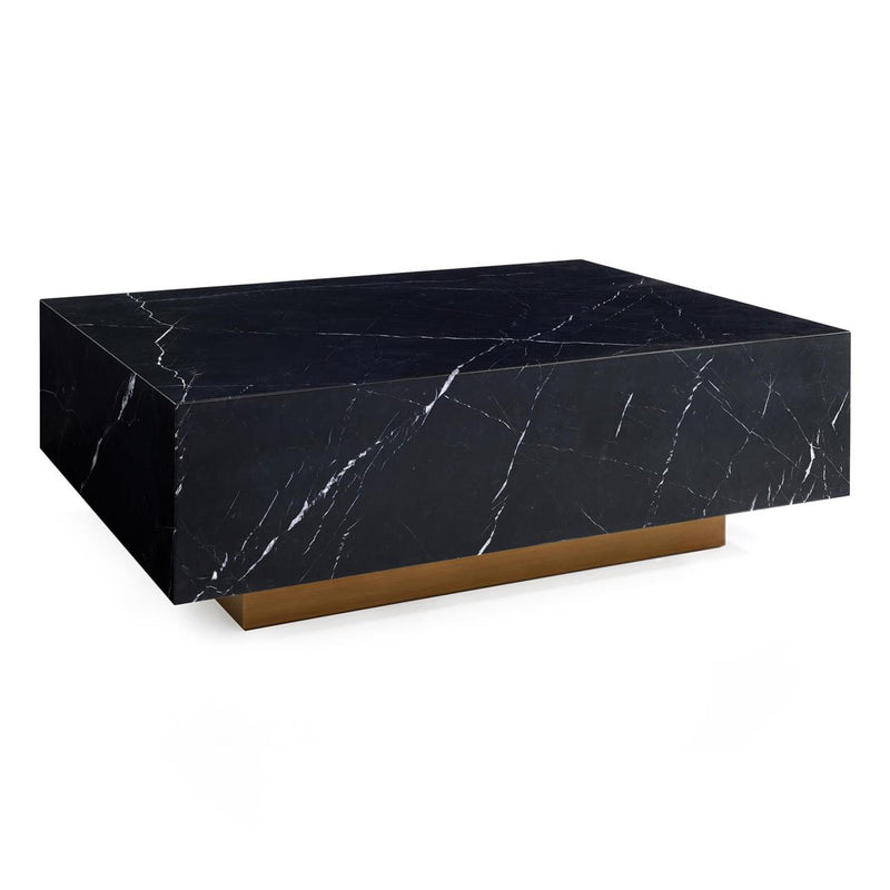 Haillie Marble & Gold Coffee Table