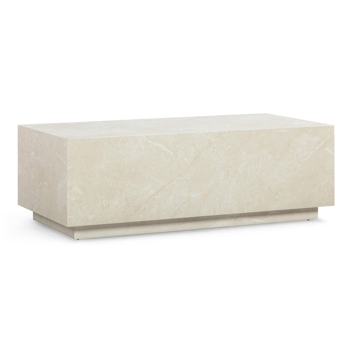 Tye Cream 47" Rectangular Coffee Table