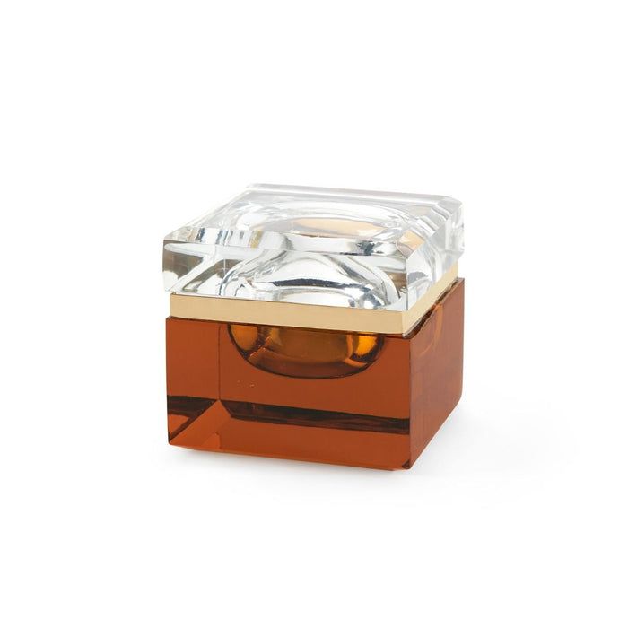 Christiano Amber & Gold Decorative Box