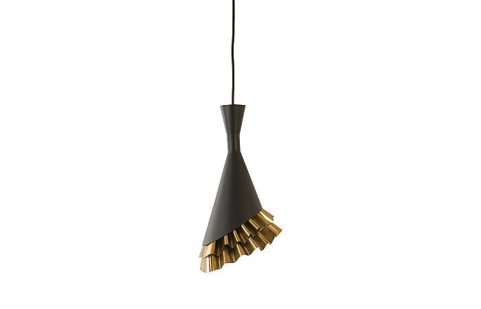 Shuffle Black & Gold Pendant Lamp