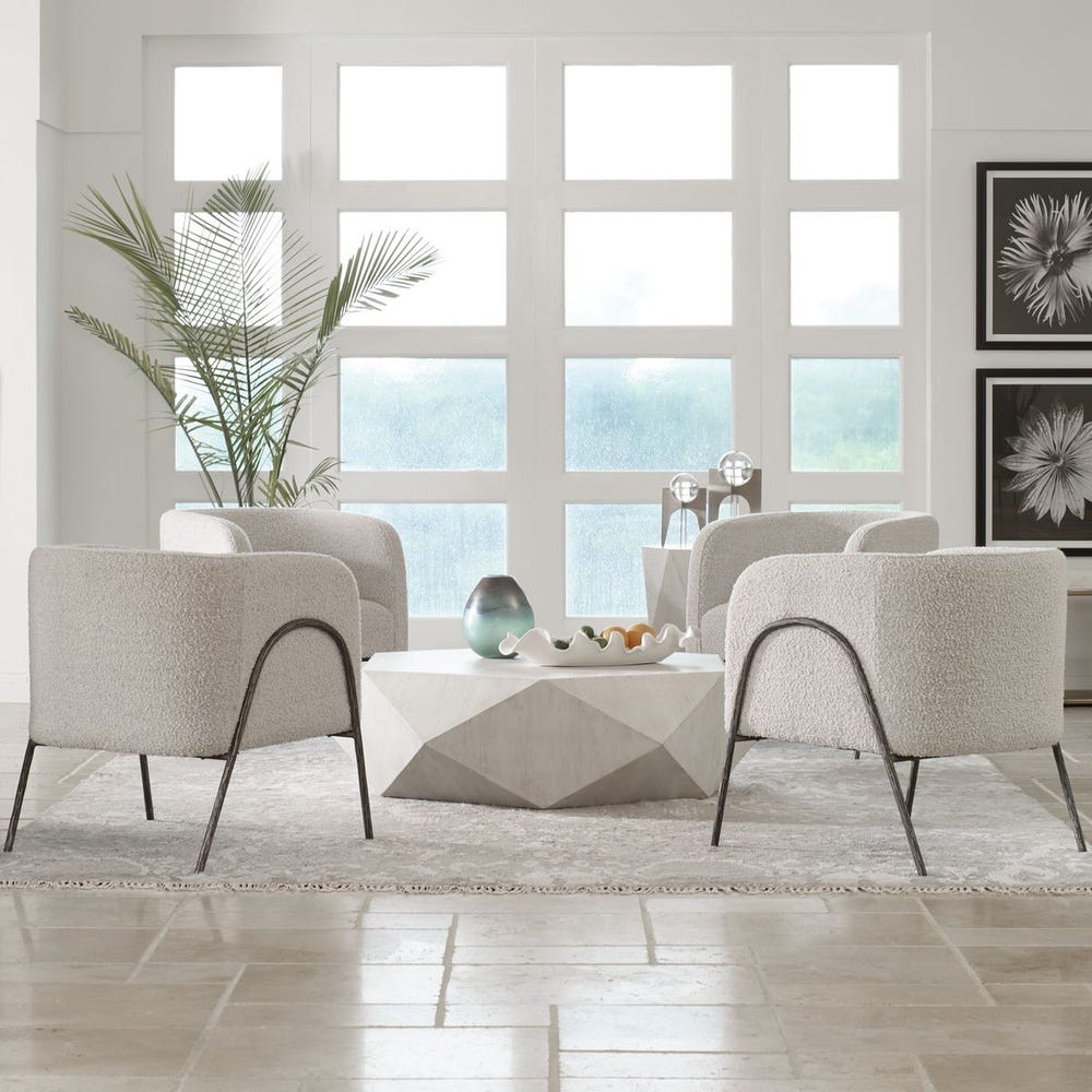 Netta Gray Accent Chair