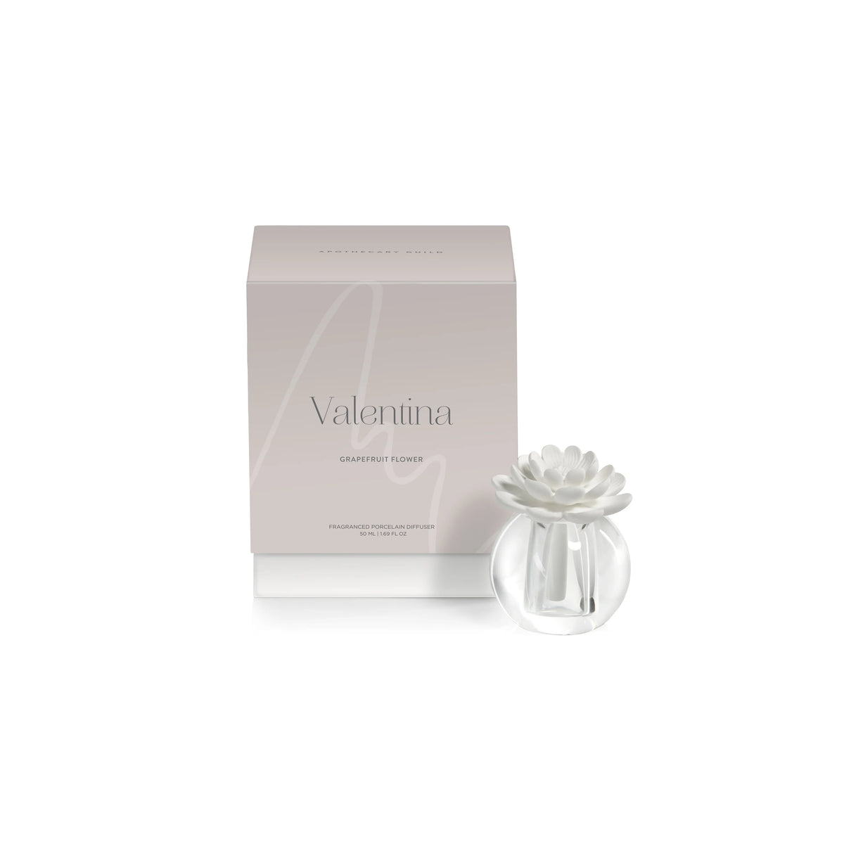 Apothecary Valentina Grapefruit Flower Fragrance Crystal Ball Diffuser - Set of 4 (2 Sizes Available)