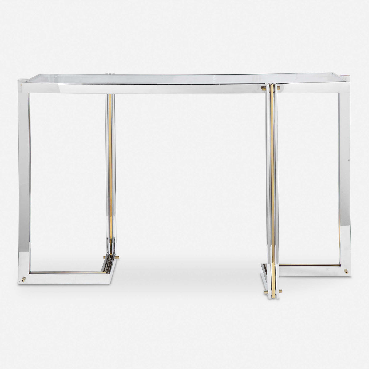 Anya Silver & Gold Console Table