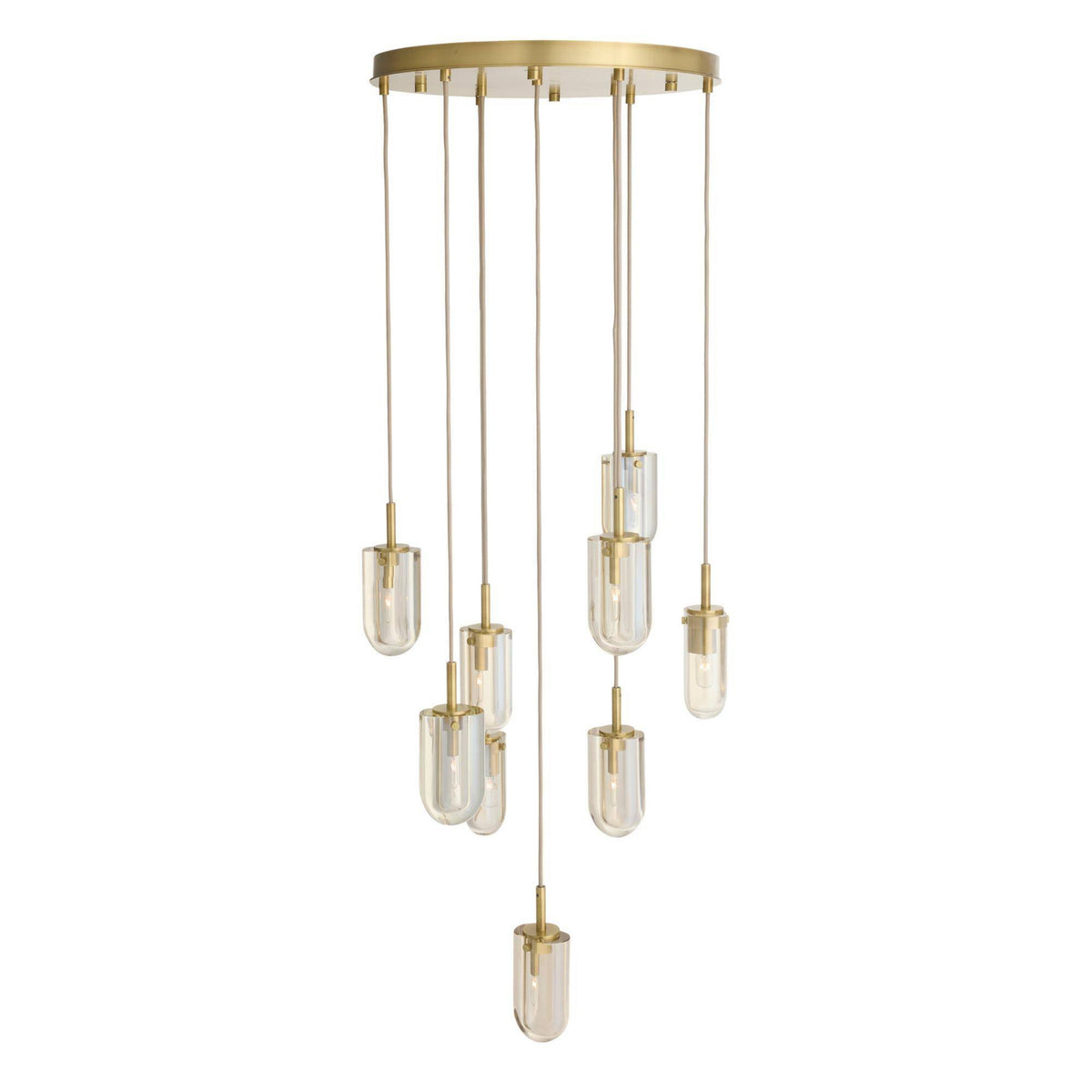 Javier 25" Champagne Crystal Multi-Port Chandelier