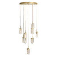 Javier 25" Champagne Crystal Multi-Port Chandelier