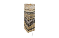 Onyx Zebra Multicolour Square Lamp