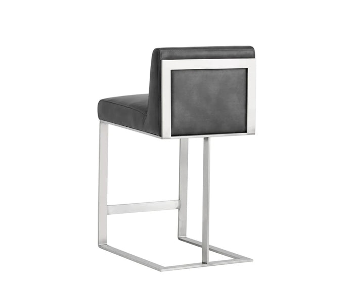 Dean Magnetite & Stainless Steel Counter Stool