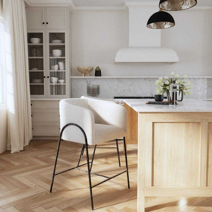 Netta Gray Counter Stool