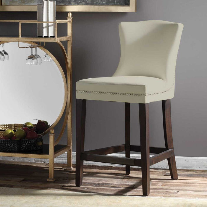 Drea Faux Leather Counter Stool