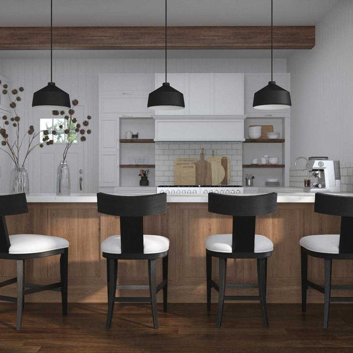 Rowan Performance Charcoal Black Counter Stool