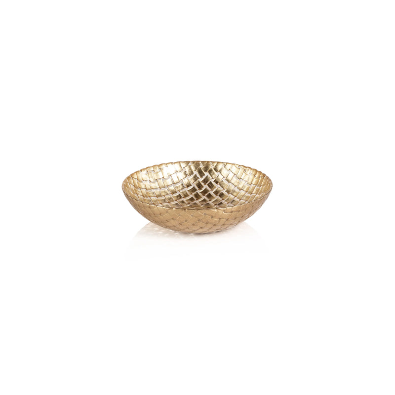 Braided Gold 7" Bowl - Set of 12