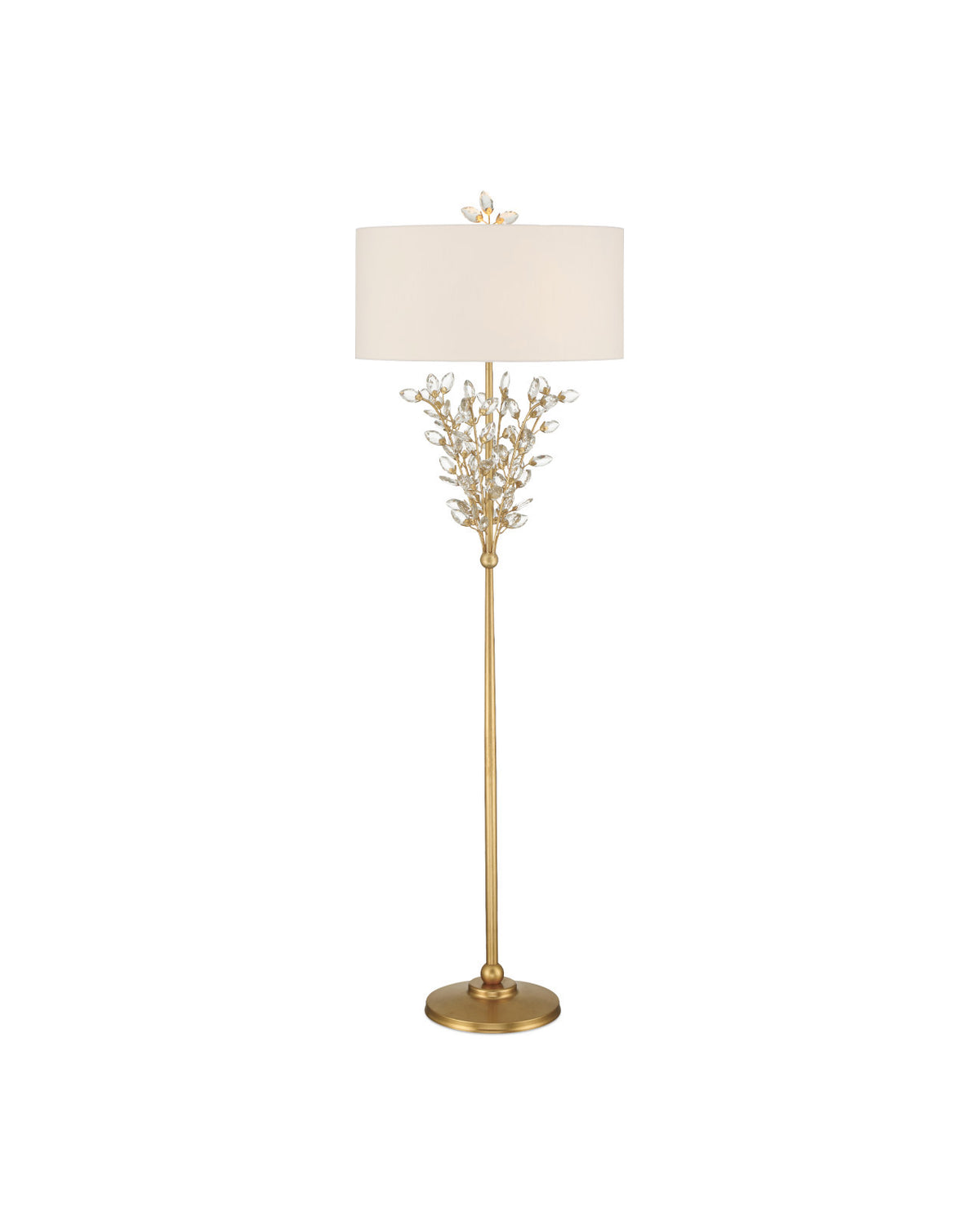 Forget-Me-Not Gold Floor Lamp