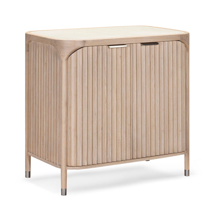 Yasmine 36" Natural Bar Cabinet