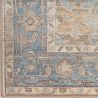 Paris Blue Green Washable Area Rug