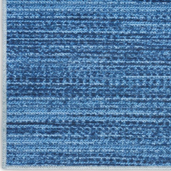 Taylore Modern Blue Washable Area Rug