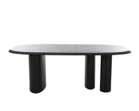 Goldie Modern 87" Black Ash Dining Table