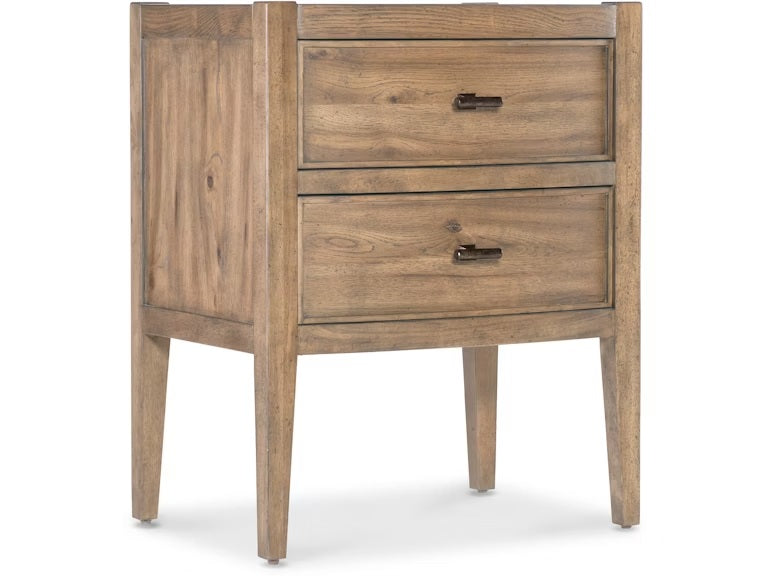 Colt Light Wood Two Drawer Nightstand