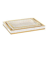Theodora Mother of Pearl Tray (Set of 2)