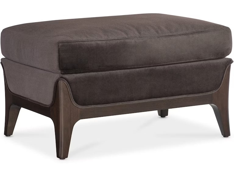 Hudson Elegant Brown Ottoman