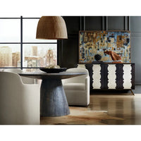 Thorn Pearl Upholstered Dining Arm Chair