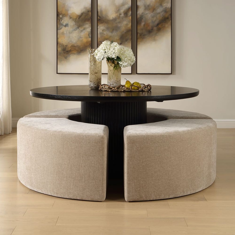 Verdi 45" Curved Silhouette Velvet Dining Bench