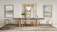 Thisbe Modern Beige & Gold Dining Chair