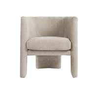 Georgina Chenille Taupe Accent Chair