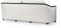 Pearson 86" Performance White Weave & Charcoal Sofa